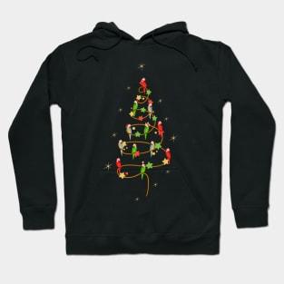 FUNNY AND CUTE MACAWS CHRISTMAS TREE FOR MACAW AND PARROT LOVERS Hoodie